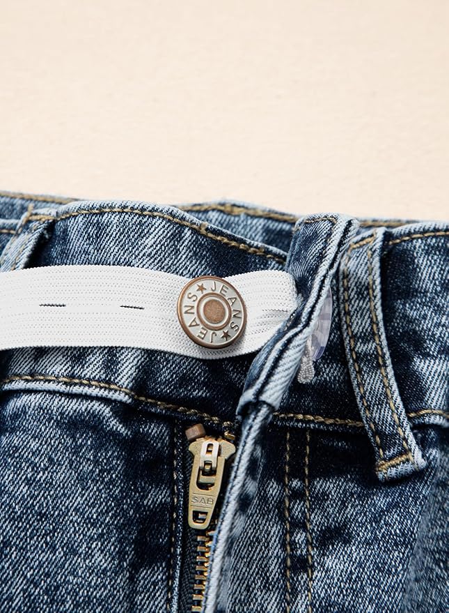 BLENCOT Maternity Jeans for Women High Waist Straight Leg Pregnancy Denim Pants with Pockets