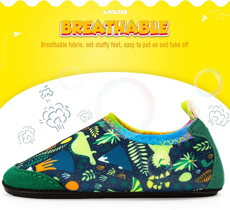 Baby Boys and Girls Swim Water Shoes Barefoot Aqua Socks Non-Slip for Beach Pool Toddler Kids