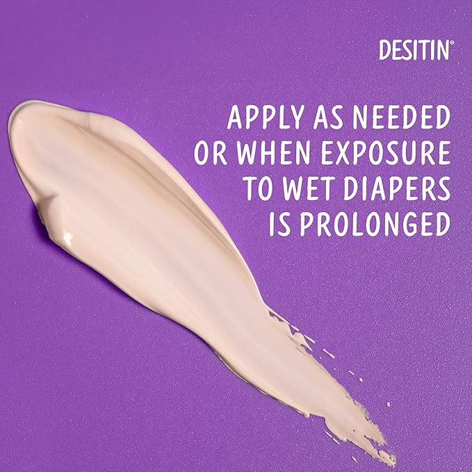 Desitin Maximum Strength Baby Diaper Rash Cream, 40% Zinc Oxide, Hypoallergenic No Added Parabens & Dyes, Protects & Relieves Baby’s Skin for Up to 12 Hours, Prevents Diaper Rash, 4.8 oz Tube