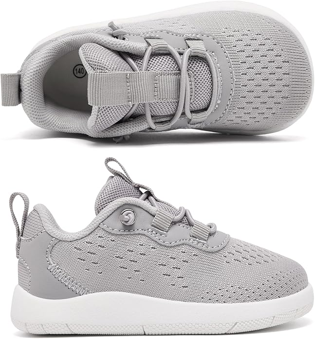 MORENDL Wide Toddler Shoes Baby Walking Shoes Girls Boys Zero Drop Minimalist Sneakers Slip On Tennis Shoe Breathable Naturally Flexible