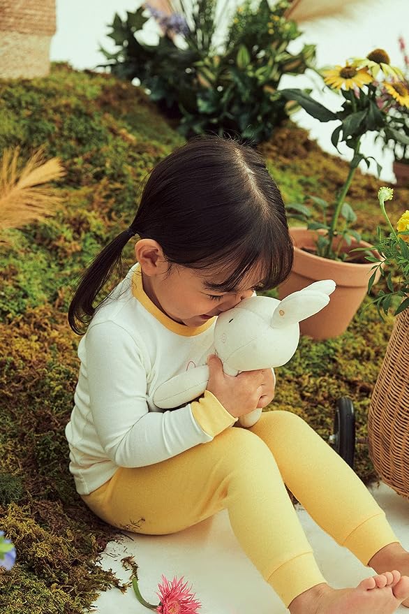 moimoln Sibling Matching 6M-8Y Soft Warm Cotton Modal Character Long Sleeve Snug-Fit Pajama Long Sleeve Sleepwear Daily