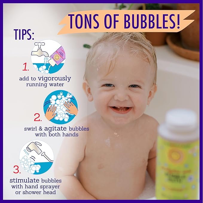 California Baby Eucalyptus Bubble Bath | 100% Plant-Based Kids Bubble Bath | Soothing Baby Bubble Bath | Free Bubble Wand Inside | 384 mL / 13oz
