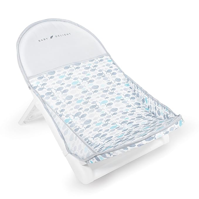 Cushy Nest Cirro Infant Mesh Bather- Grey Fish