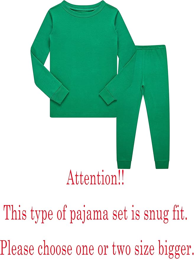 Family Feeling Little Big Boy Pajamas Sets 100% Cotton Pjs Kids Jammies