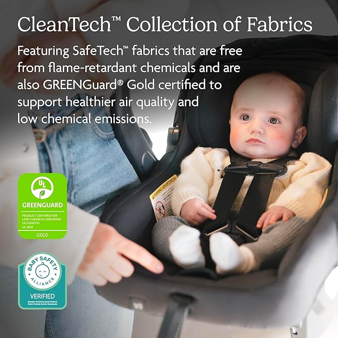UPPAbaby Mesa V3 Infant Car Seat - Easy Installation + SmartSecure Technology - Attaches to Stroller | Base + Infant Insert Included - Savannah (Grey Mélange)