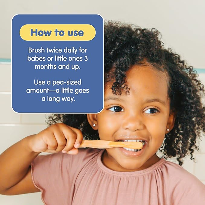 Tubby Todd Fluoride Free Kids Toothpaste - Made with Xylitol - Safe Toothpaste for Baby, Toddler, Infant & Children - 4oz, 2 Pack - Watermelon Flavor