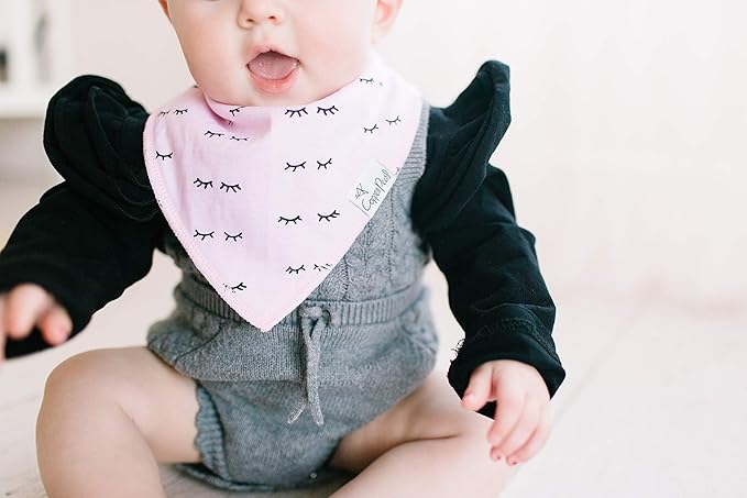 Copper Pearl Baby Bandana Drool Bibs for Drooling and Teething 4 Pack Gift Set Sassy
