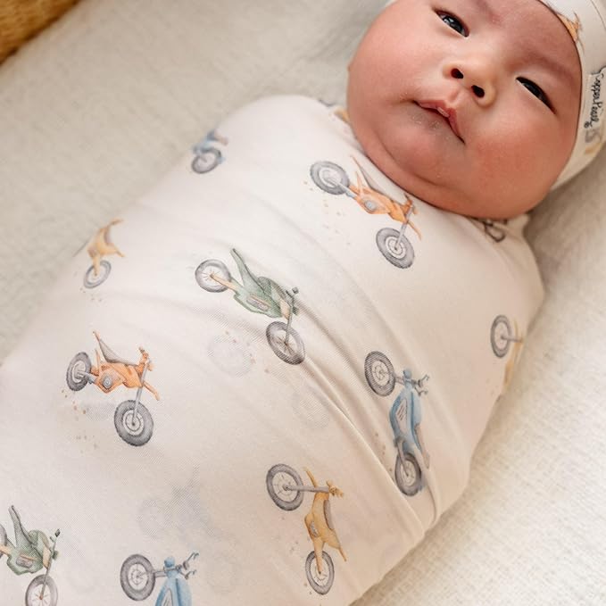 Copper Pearl Large Premium Knit Baby Swaddle Receiving Blanket Ryder