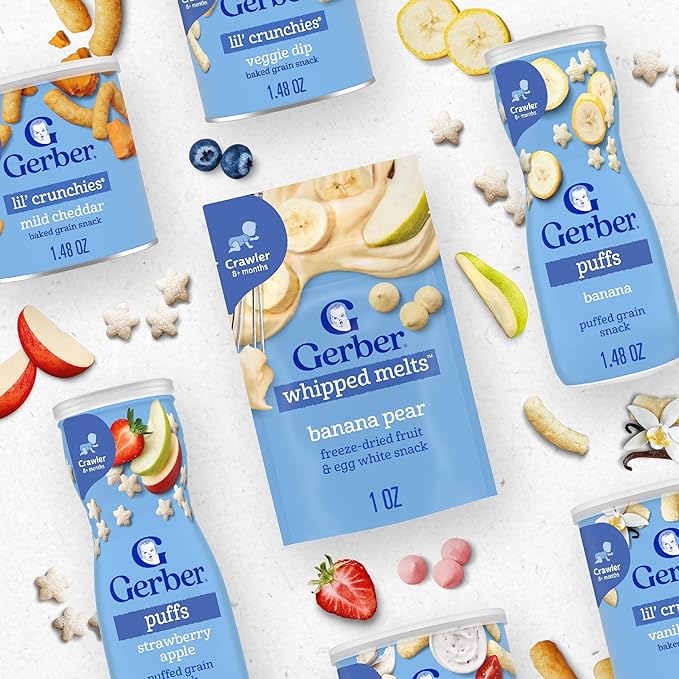 Gerber Natural for Baby Whipped Melts - Banana Apple Blueberry, 7Count