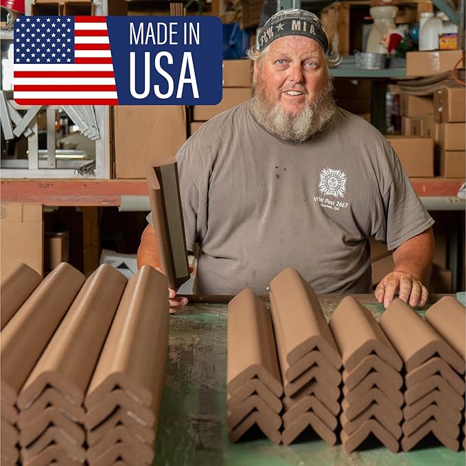 Cardinal Gates SPK Small Hearth Pad Kit - Fireplace Baby Proofing - Adhesive Backed Fireplace Bumpers for Babies - 4 Foot Roll of Padding & Two 6" x 9" Corners - Made in The USA - Black