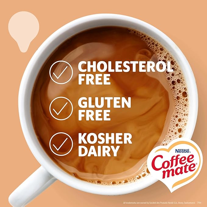 Nestle Coffee mate Coffee Creamer, Vanilla Caramel, Liquid Creamer Singles, Non Dairy, No Refrigeration, 0.375 fl oz Tubs (Pack of 200)