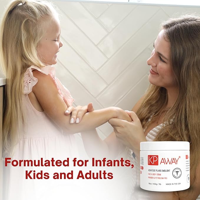 Moisturizing Keratosis Pilaris Cream for Kids | Gentle Hydration for Dry, Bumpy Skin | Dermatologist-Developed Lotion | Non-Irritating, Acid-Free Formula | 16 oz