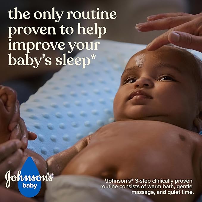 Johnson's Baby Bedtime Lotion, Soothing NaturalCalm Aromas, Gentle Nighttime Baby Lotion, Helps Relax & Soothe, Hydrating, No added Parabens & Dyes, 27.1 fl. oz