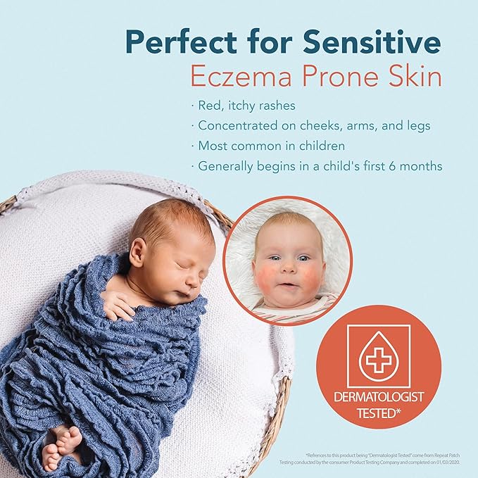 Happy Cappy Moisturizing Cream - Baby Cream for Eczema-Prone Skin, Lotion for Infants, Kids, Pediatrician-Formulated, Gentle, Paraben Free, Hypoallergenic, Sulfate Free, Soothes Dry Skin - 6 fl oz