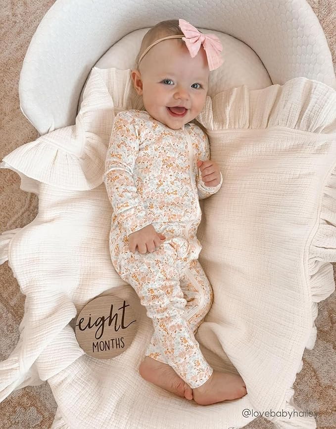 moimoln Modal Cotton Infant Toddler Boys Girls One-Piece Snug fit Romper Playsuits