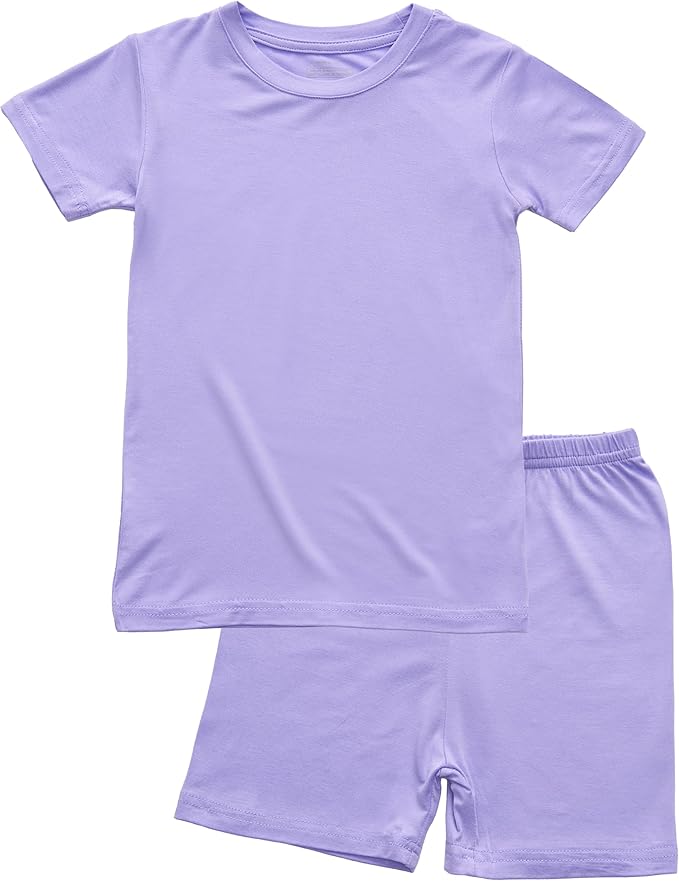 BABY 2T-10Y Toddler Kids Girls Boys Soft Comfy 2pcs Set Short Sleeve Shirts and Pants Sets