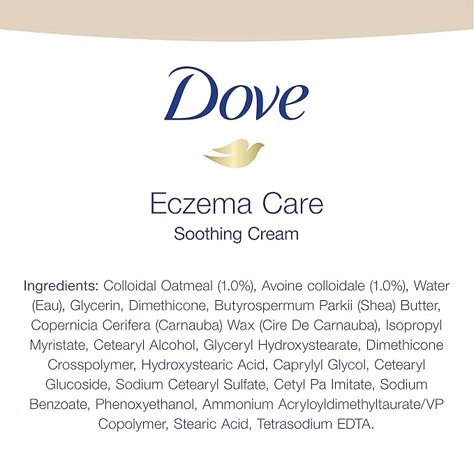 Baby Dove Soothing Cream Lotion To Soothe Delicate Skin Eczema Care No Artificial Perfume or Color, Paraben & Phthalate Free,5.1 Ounce (Pack of 3)