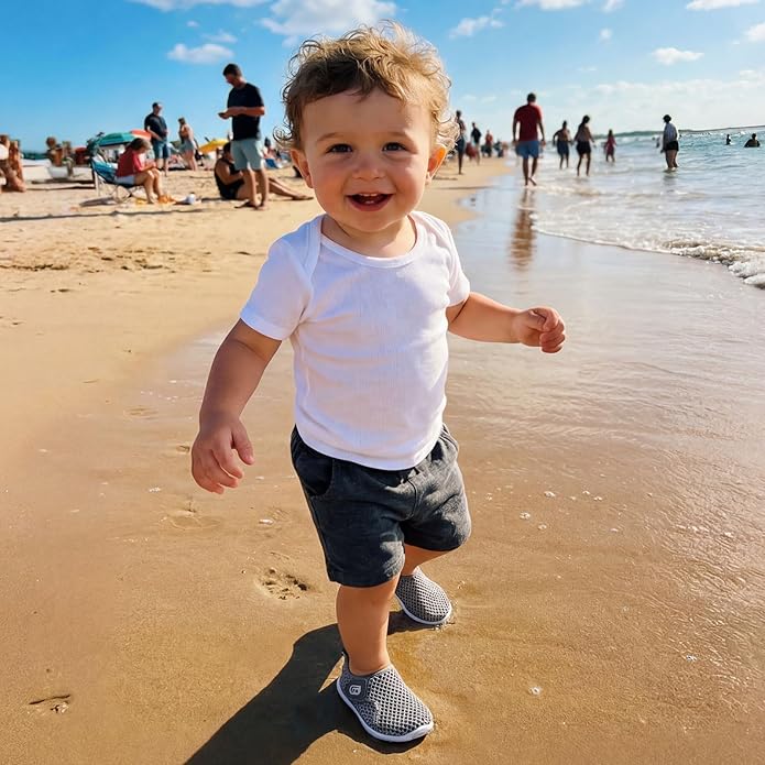 JOINFREE Baby Toddler Water Shoes Boys Girls Sandals Barefoot Kids Breathable Sneakers Shoes for Walking Running