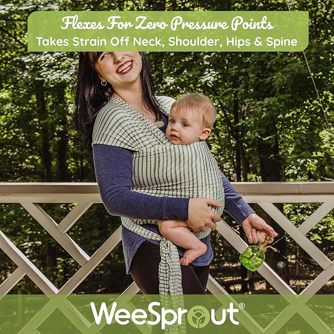WeeSprout Baby Wraps Carrier - Perfect Child Sling for Newborn and Infant, Enhances Bonding, Soft and Breathable, Ideal for Babywearing