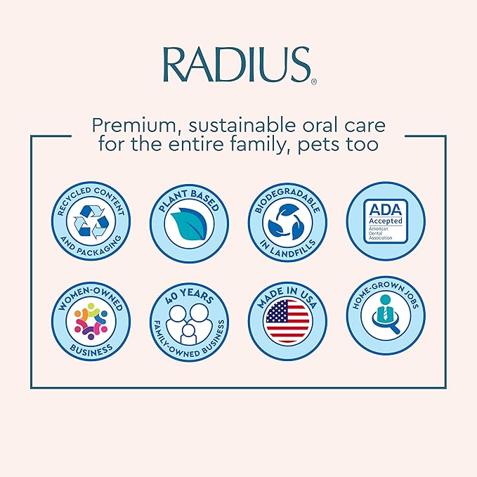 RADIUS Totz Toothbrush Extra Soft Brush BPA Free & ADA Accepted Designed for Delicate Teeth & Gums for Children 18 Months & Up - Purple Pink Coral - Pack of 3
