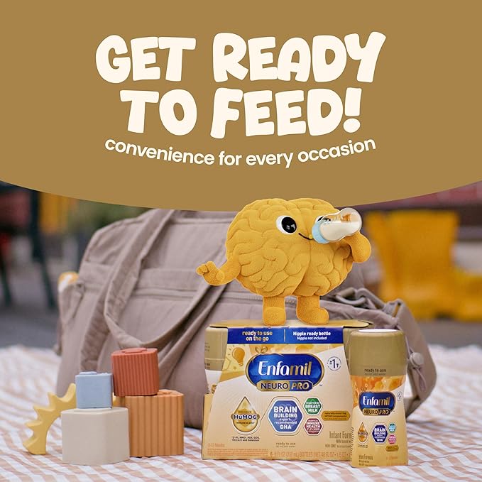 Enfamil NeuroPro Baby Formula, Triple Prebiotic Immune Blend with 2'FL HMO & Expert Recommended Omega-3 DHA, Inspired by Breast Milk, Non-GMO, Reusable Tub, 20.7 Oz (Packaging May Vary)