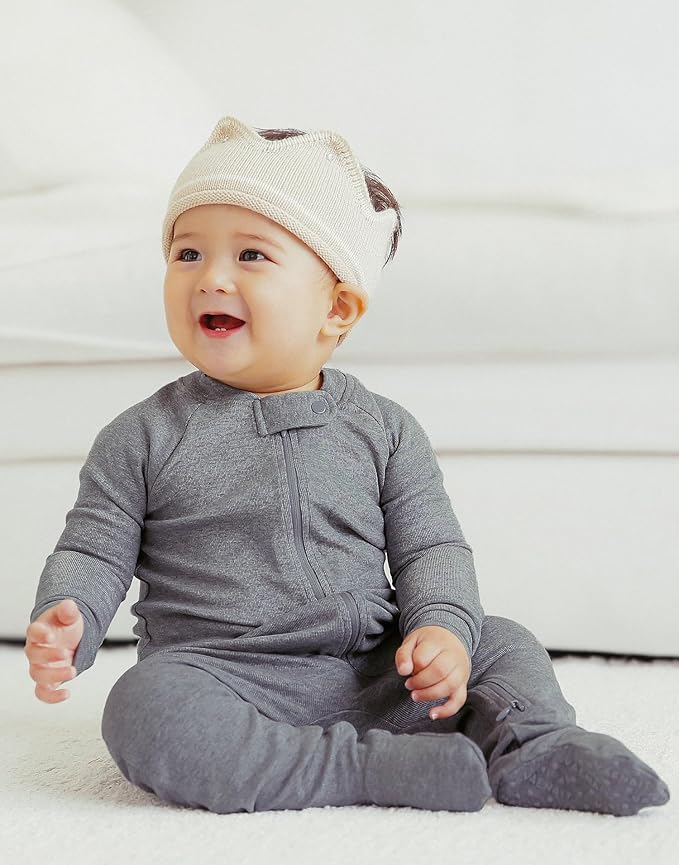 VAENAIT BABY Infant Toddler Boys Girls Modal Cotton Footed Pajamas One-Piece Romper Sleep and Play 0M-2T