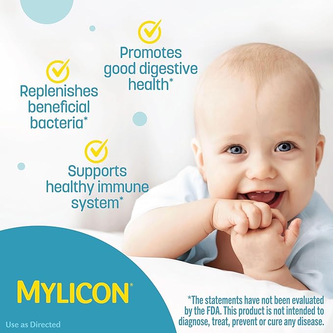 Infants' Mylicon Daily Probiotic Drops, for Colic and Fussiness, 8mL, 21 Daily Doses
