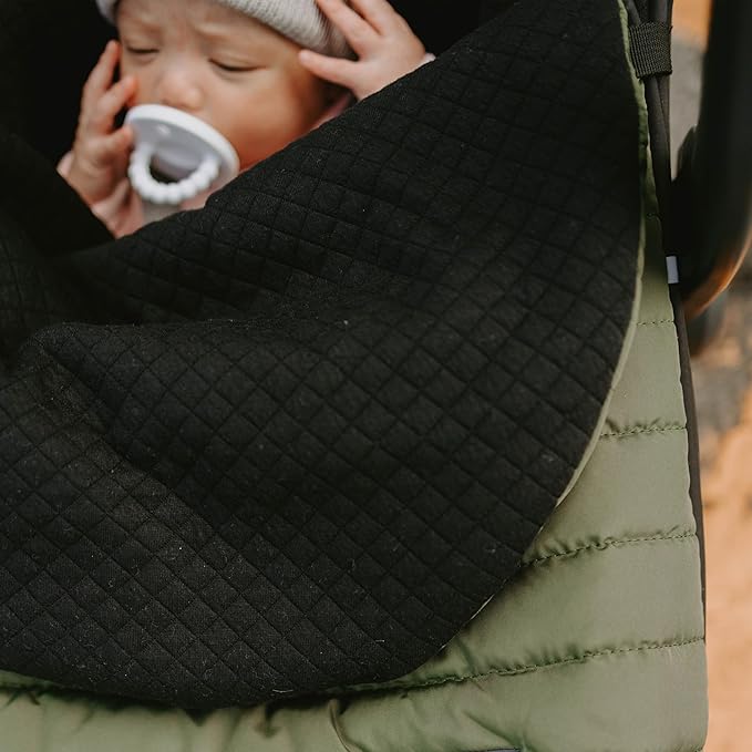 Little Unicorn Infant Car Seat Footmuff – Weather-Resistant Baby Bunting Bag with Magnetic Closure, Non-Slip Backing & Open Harness Design – Universal Fit Winter Cover for Baby Car Seat & Stroller