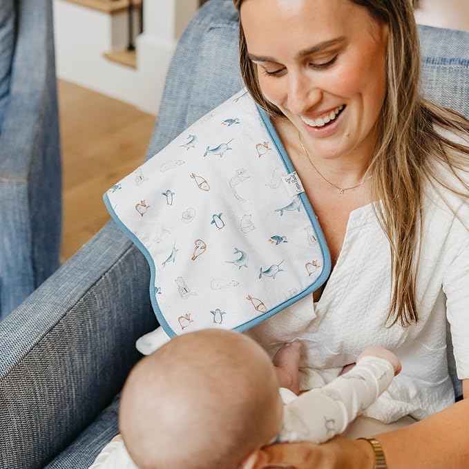 Copper Pearl Arctic Wonder Burp Cloth Set
