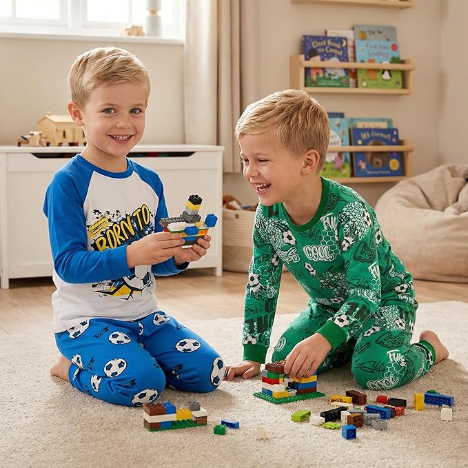 DAUGHTER QUEEN Boys 100% Cotton Long Sleeve Pajamas Size 18Months-12Years