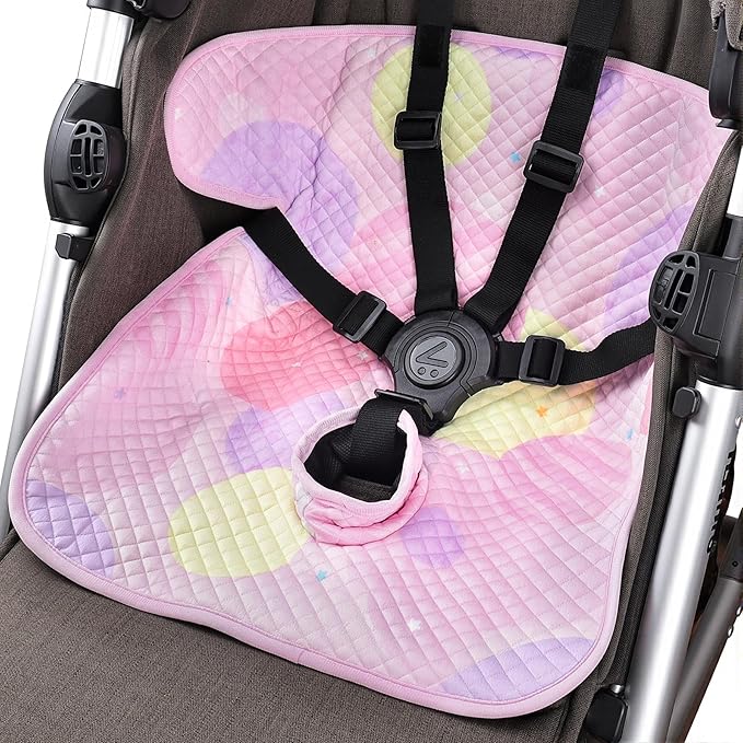 Piddle Pad Car Seat, Waterproof Car Seat Protector for Potty Training, Travel-Friendly Baby Toddler Carseat Cover, Machine Washable Liner for Spills, Potty Accidents (Pink, 2PC)