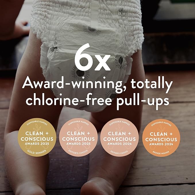 Joonya Pull-Up Pants Baby Diapers, Size 6 XXL (33+ lb) - 1 Bag of 21 - Non Toxic, Eco-Friendly, High Absorbency, Overnight Use, Ultra Slim & Soft - Made in Denmark