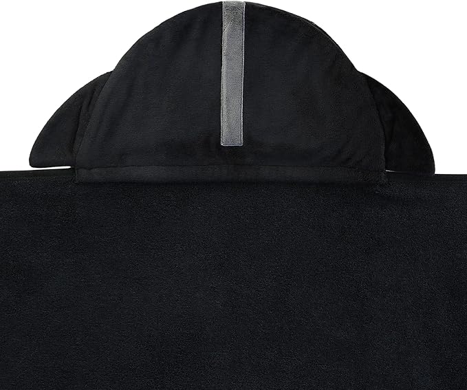 Lambs & Ivy Star Wars Darth Vader Black Luxury Cotton Hooded Baby Bath Towel