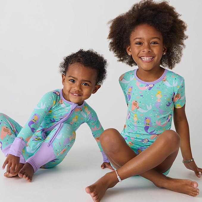 Little Sleepies Pajamas for Baby Boys & Girls, Viscose from Bamboo Baby Pajamas, Preemie & Newborn Sleepers, 2-Way Zipper PJs