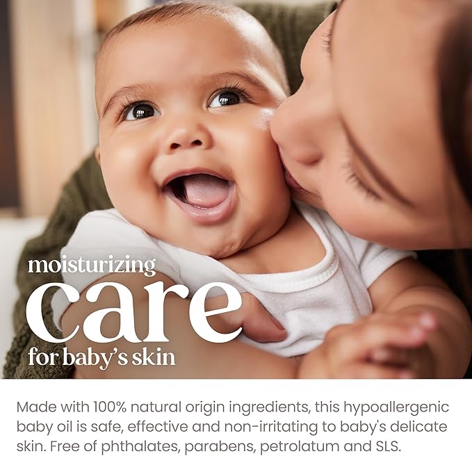 Burt's Bees Baby Nourishing Baby Oil, 100% Natural Origin Skin Care - 5 Ounce Bottle