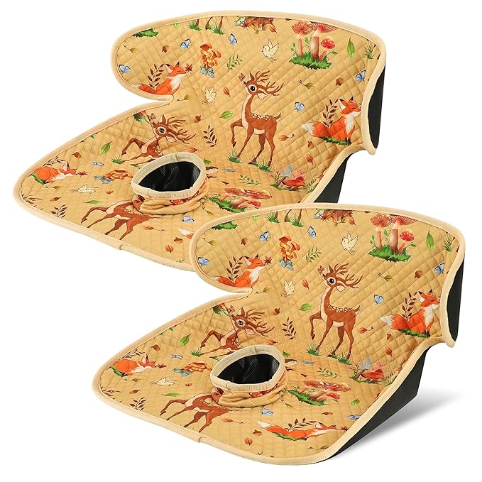 Babenest Car Seat Potty Protector Cover -Waterproof Carseat Training Liner for Baby &Toddler Shower Gift, Dry Piddle Pee Pad with Fun Designs for Strollers & Infant Car Seats (2pcs Yellow)