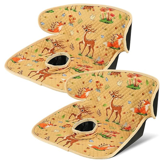 Babenest Car Seat Potty Protector Cover -Waterproof Carseat Training Liner for Baby &Toddler Shower Gift, Dry Piddle Pee Pad with Fun Designs for Strollers & Infant Car Seats (2pcs Yellow)