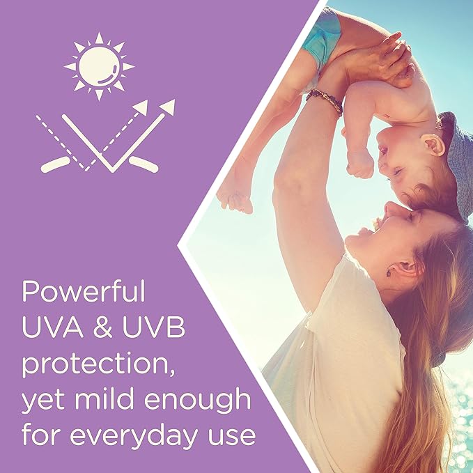Aveeno Baby Continuous Protection Zinc Oxide Mineral Sunscreen Lotion for Sensitive Skin,Broad Spectrum SPF 50,Tear-Free,Sweat- & Water-Resistant,Paraben-Free,Travel-Size,3 fl. oz,(Pack of 2)