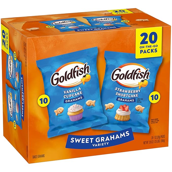 Goldfish Grahams Baked Graham Crackers Multipack, 20 Packs