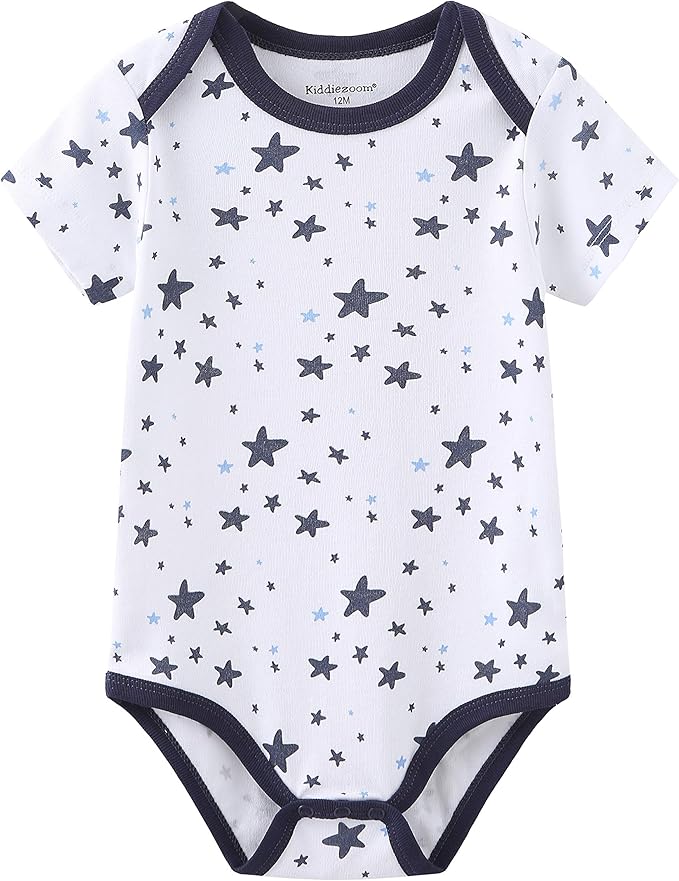 Kiddiezoom Baby Layette Set Baby Boys' 9-Piece Bodysuits Pants Set Toddler Girl Boy Unisex Baby Gift Sets