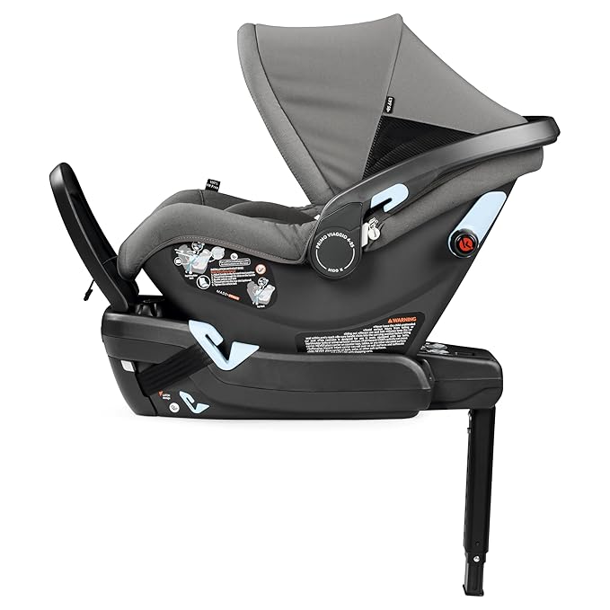 Peg Perego Primo Viaggio Nido - Rear Facing Infant Car Seat - Includes Base with Load Leg & Anti-Rebound Bar - for Babies 4 to 30 lbs - Made in Italy - Mercury