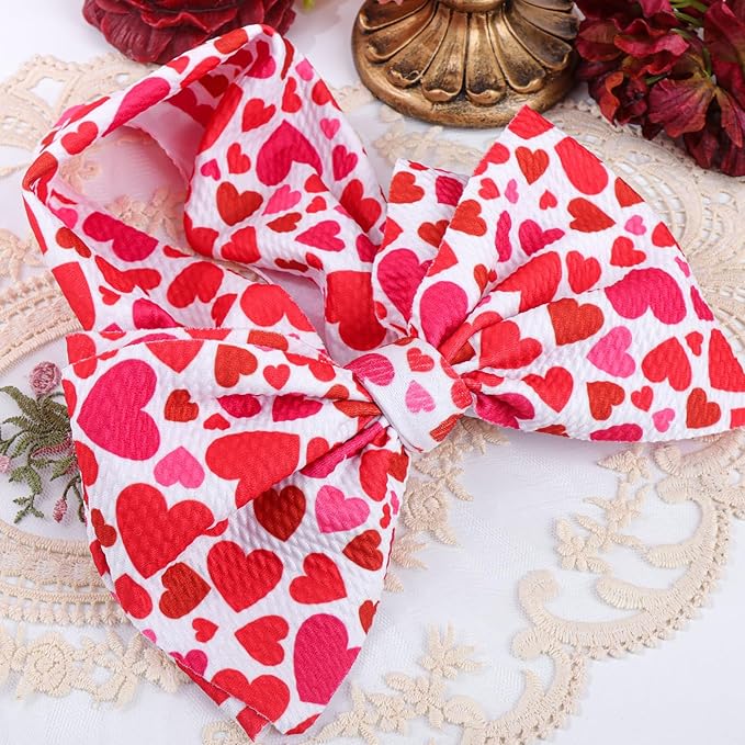 YanJie Baby Girls Big Bows Headbands 2 Pack (Red) 4-18 Months