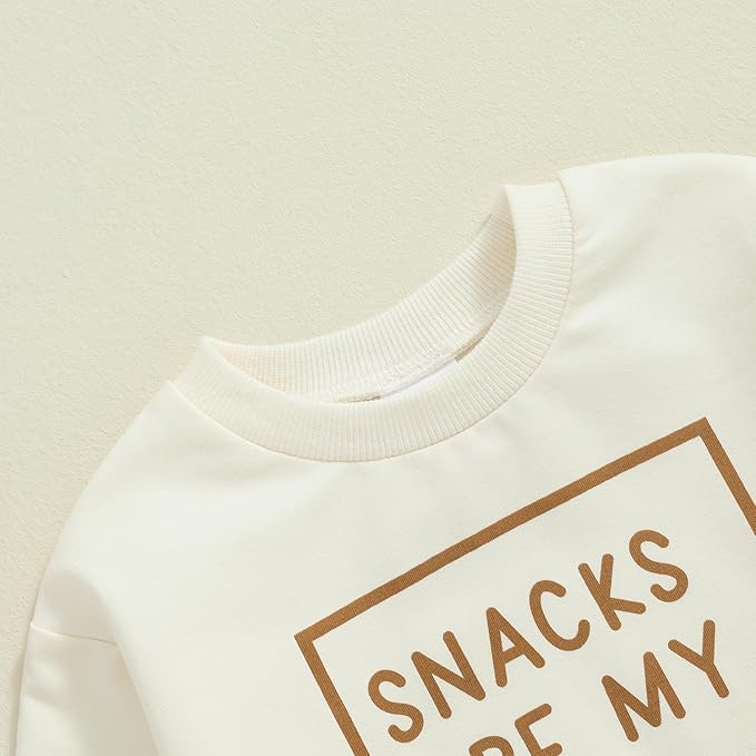 Baby Boy Fall Clothes Set Long Sleeve Letter Print Sweatshirt Pants Toddler Infant Outfits 6 12 18 24 Months 2T