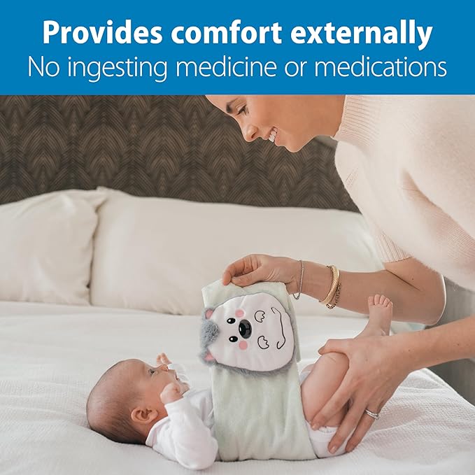 Dr. Brown's Infant Gripebelt Heated Belly Band, Soothe Baby's Tummy with Gentle Warmth and Compression, Hedgehog, 0m+