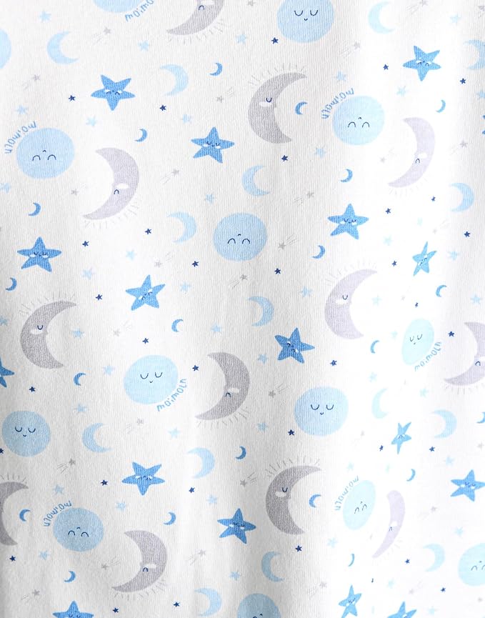 moimoln Sibling Matching 6M-8Y Soft Warm Cotton Modal Character Long Sleeve Snug-Fit Pajama Long Sleeve Sleepwear Daily