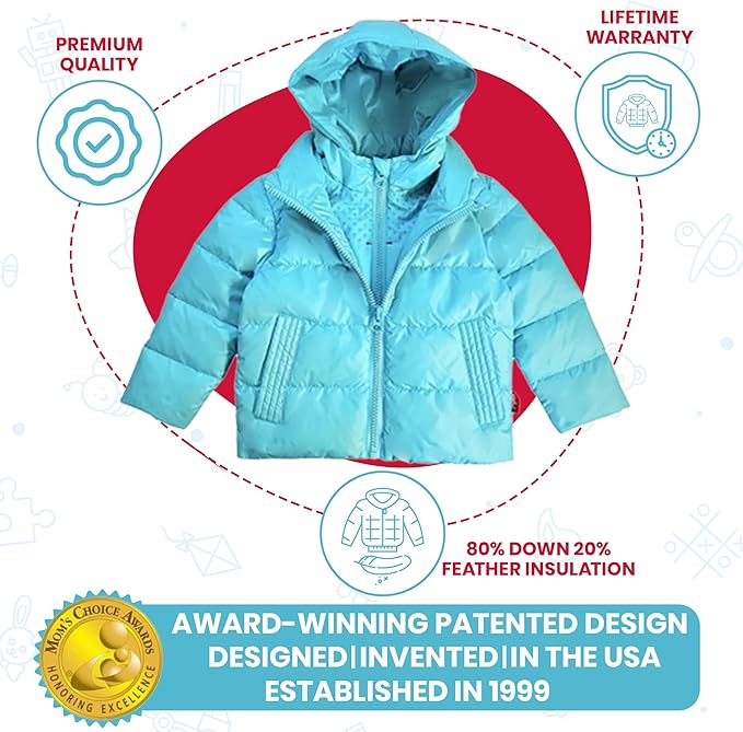 ONE KID The Road Coat Down | Car Seat Safe Winter Jacket | Crash Tested | Unisex | 12 Months-8 Years