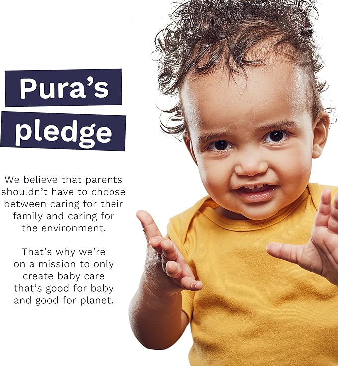 Pura Sensitive Skin Baby Diapers | Size 4 (18-31 lbs) | Hypoallergenic, Totally Chlorine Free, Fragrance Free, Up to 12-Hour Leak Protection | 6 Packs of 22 (132 Diapers)