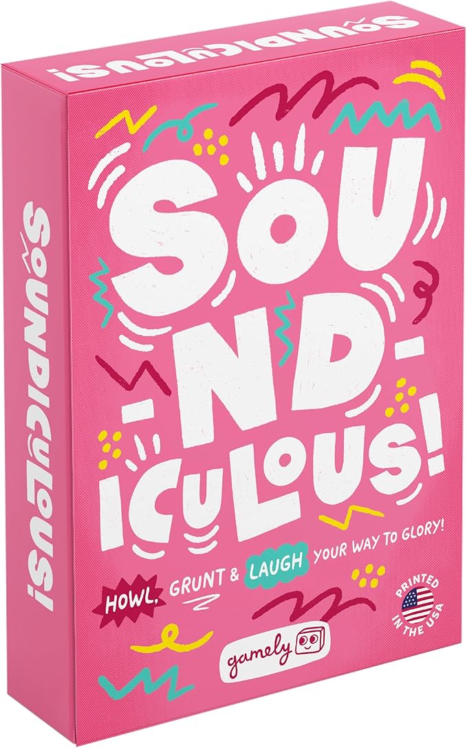 Soundiculous - The Hilarious Family Party Game of Ridiculous Sounds | Fast-Paced, Easy-to-Leam Card Game | Great for Game Night, Travel & Holidays (New Edition)