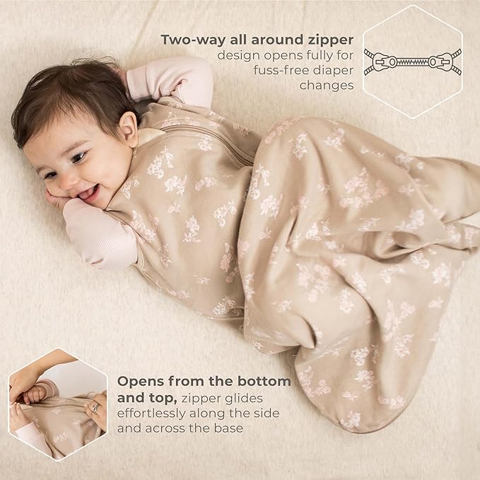 Burt's Bees Baby Unisex Newborn Essentials 100% Organic Cotton Beekeeper Wearable Blanket