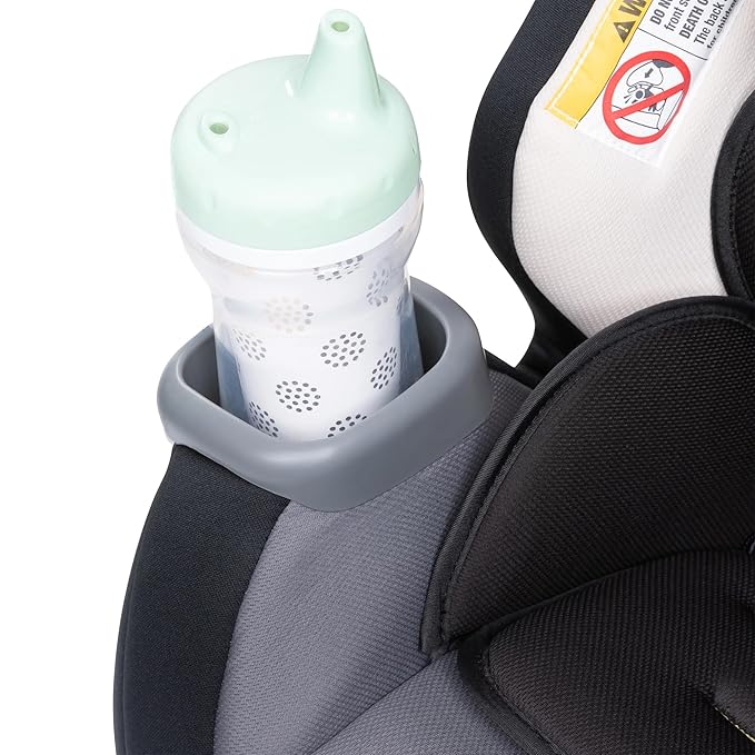 Baby Trend Cover Me 4-in-1 Infant Toddler Convertible Car Seat with Adjustable/Removable Canopy for Sun Protection & 2 Cup Holders, Black